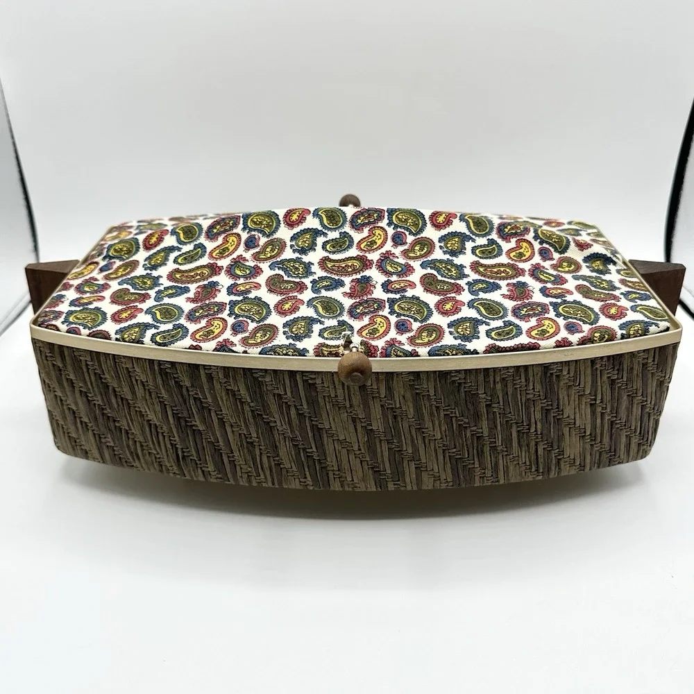Vintage Salton Automatic Bun Warmer Paisley Cover Works Great USA WB-5